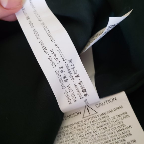 100% GENUINE LEATHER GREEN SKIRTS - ZARA - Picture 11 of 11